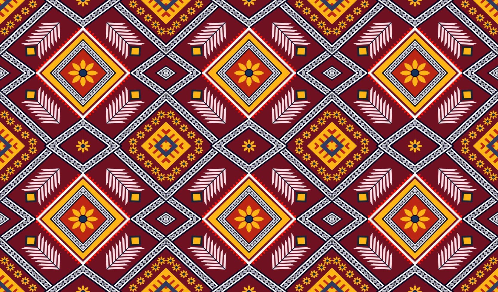ethnic geometric seamless pattern vector. African Arab American Aztec motif pattern. vector elements designed for background, wallpaper, print, wrapping,tile, fabric patern. vector pattern.