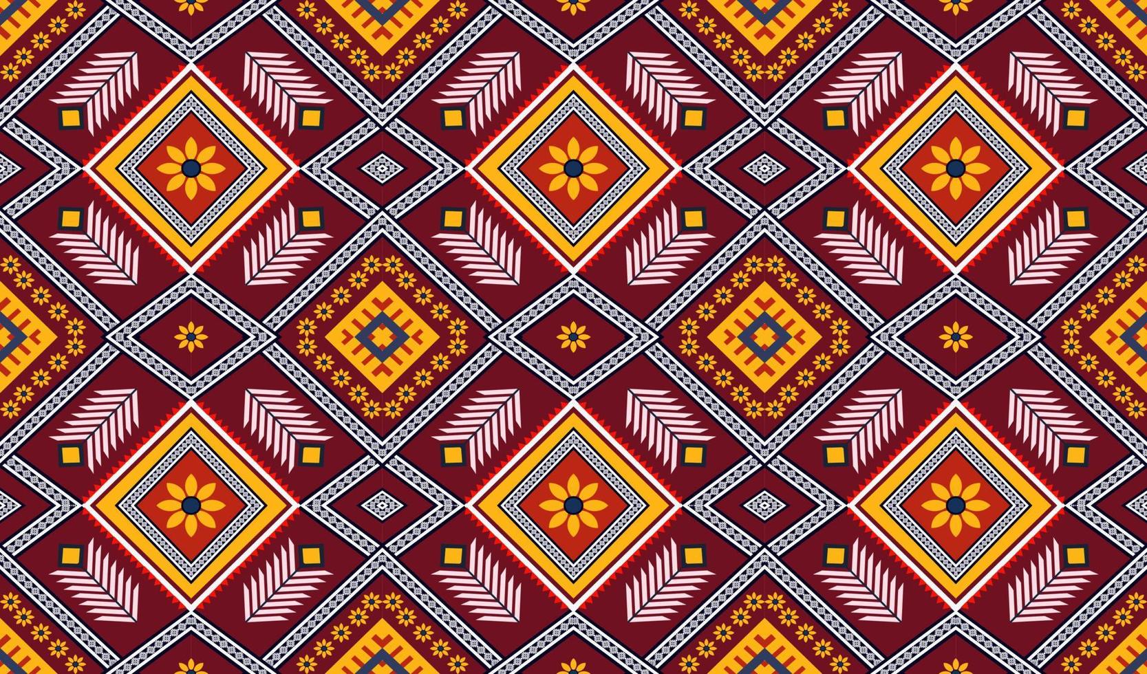 ethnic geometric seamless pattern vector. African Arab American Aztec motif pattern. vector elements designed for background, wallpaper, print, wrapping,tile, fabric patern. vector pattern.