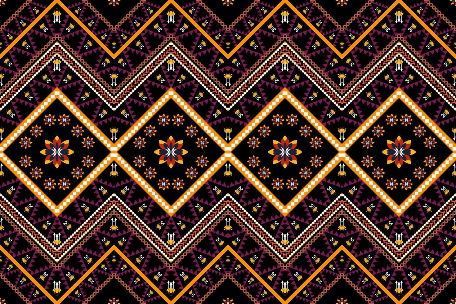 ethnic geometric seamless pattern vector. African Arab American Aztec motif pattern. vector elements designed for background, wallpaper, print, wrapping,tile, fabric patern. vector pattern.