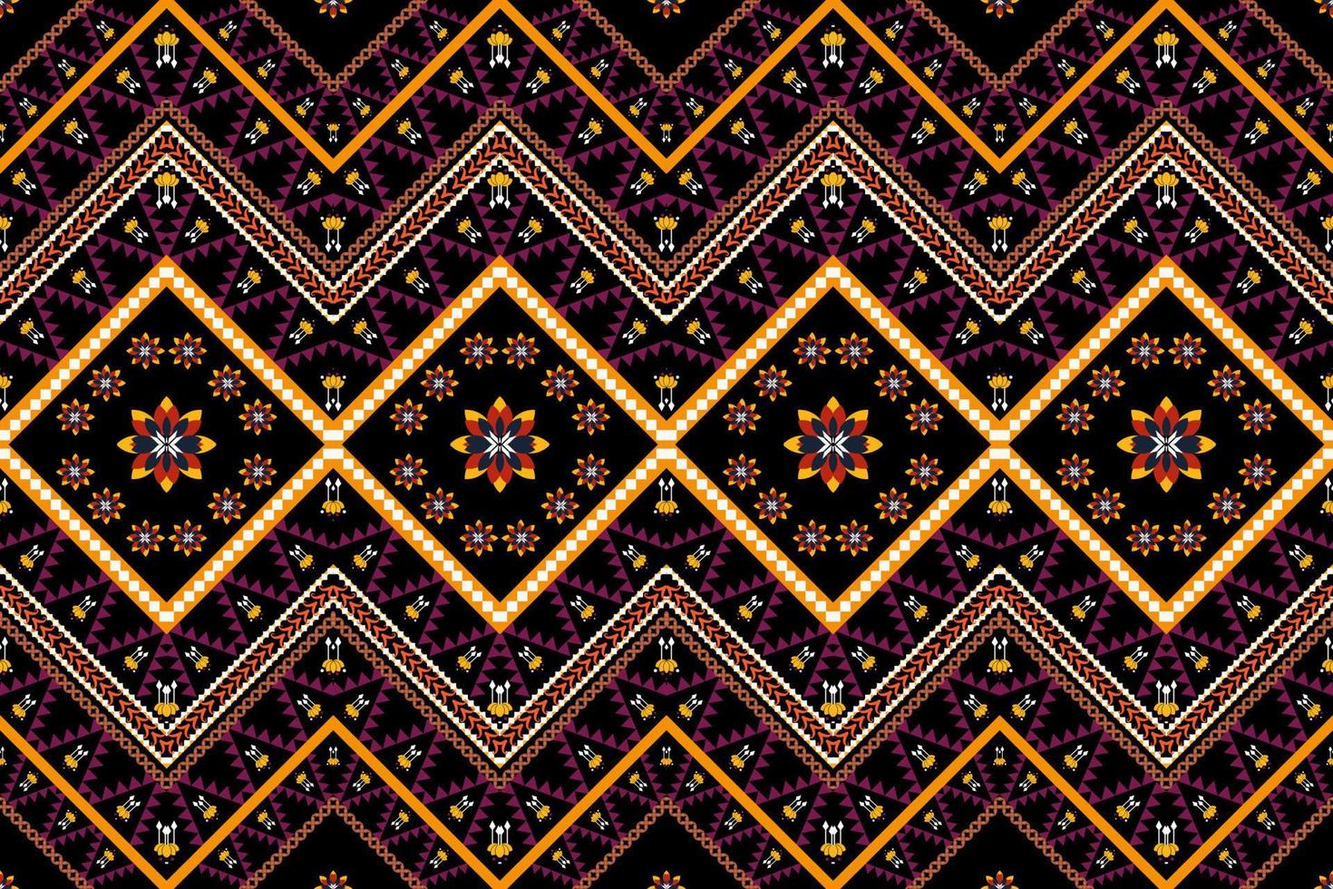 ethnic geometric seamless pattern vector. African Arab American Aztec motif pattern. vector elements designed for background, wallpaper, print, wrapping,tile, fabric patern. vector pattern.