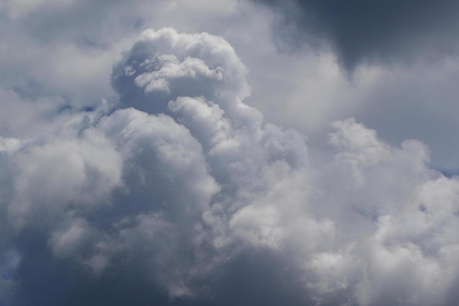 Stormy weather and dark clouds photo