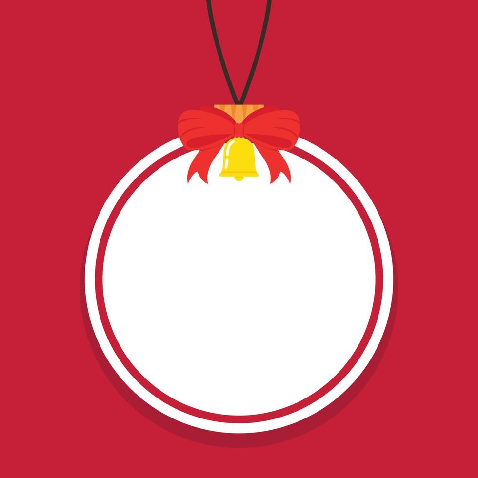 Christmas ball vector. Christmas ball tag. symbol. vector