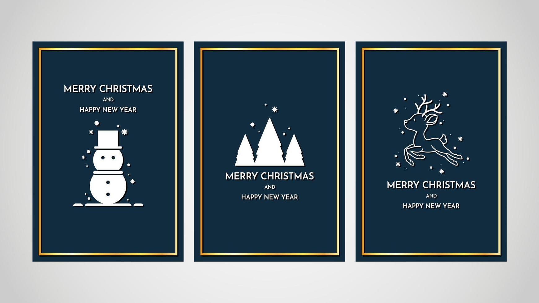 Merry Christmas postcard design. Merry Christmas poster design. vector