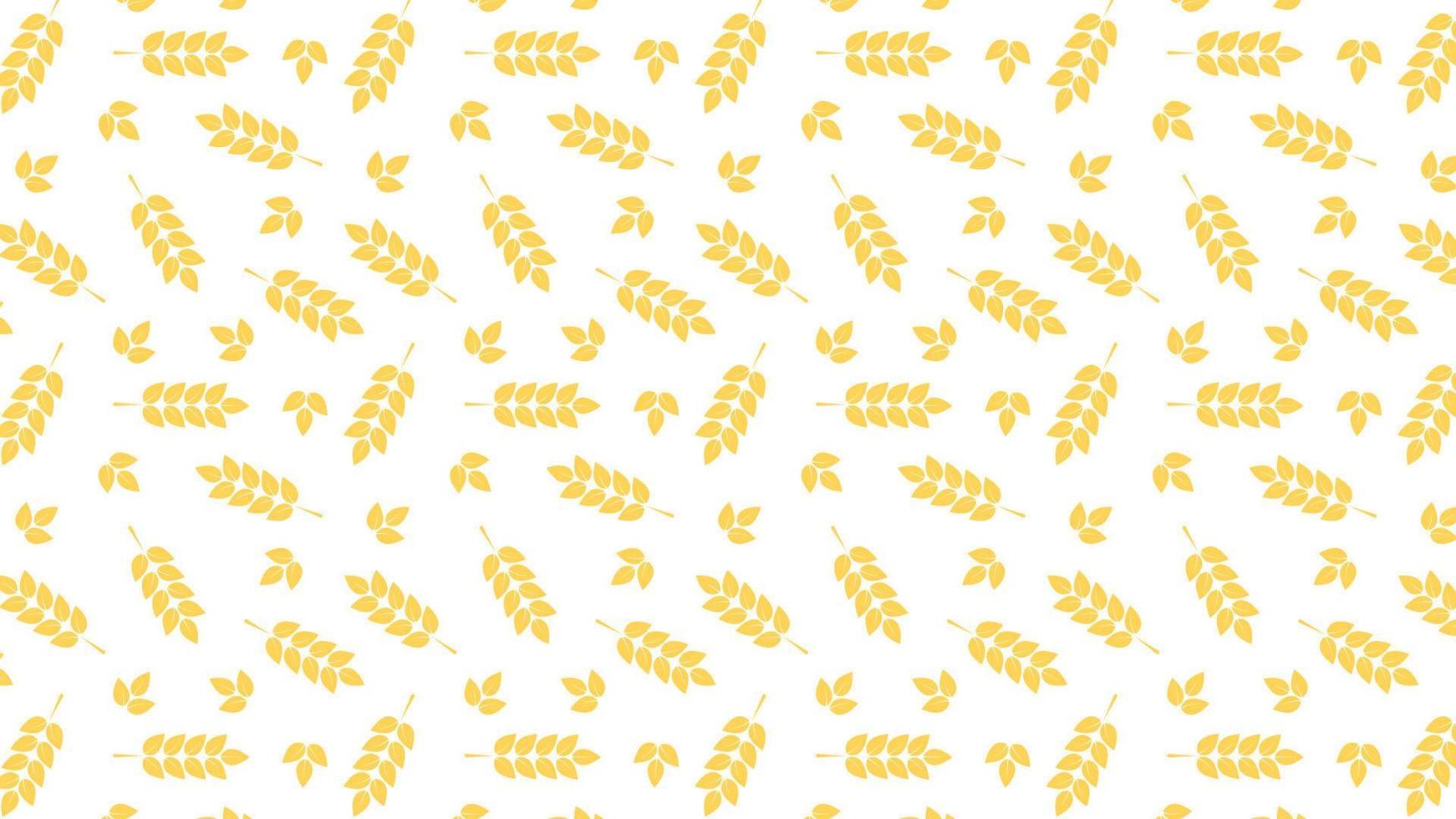 fondo de pantalla de patrón de trigo. símbolo de avena espacio libre para texto. signo de arroz. papel tapiz con patrón de arroz. vector