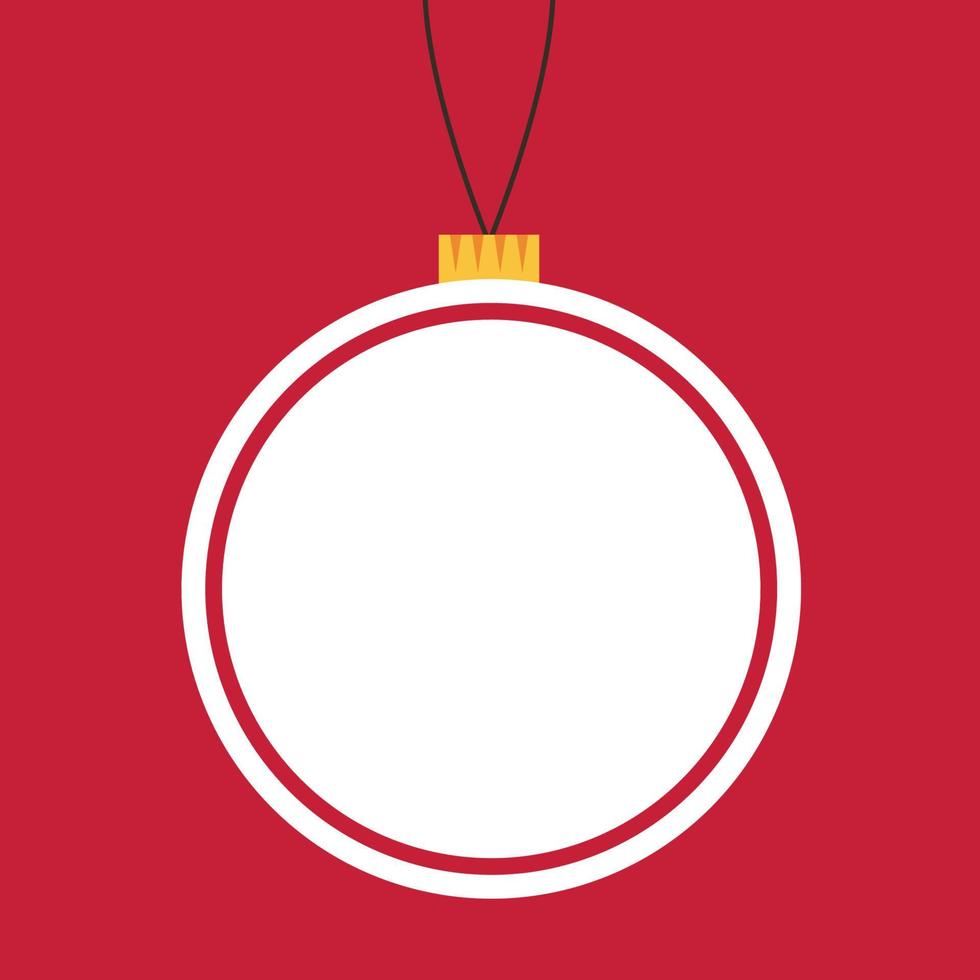 Christmas ball vector. Christmas ball tag. symbol. vector