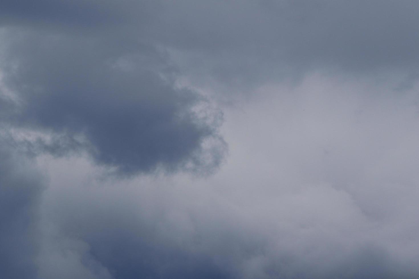 Stormy weather and dark clouds photo