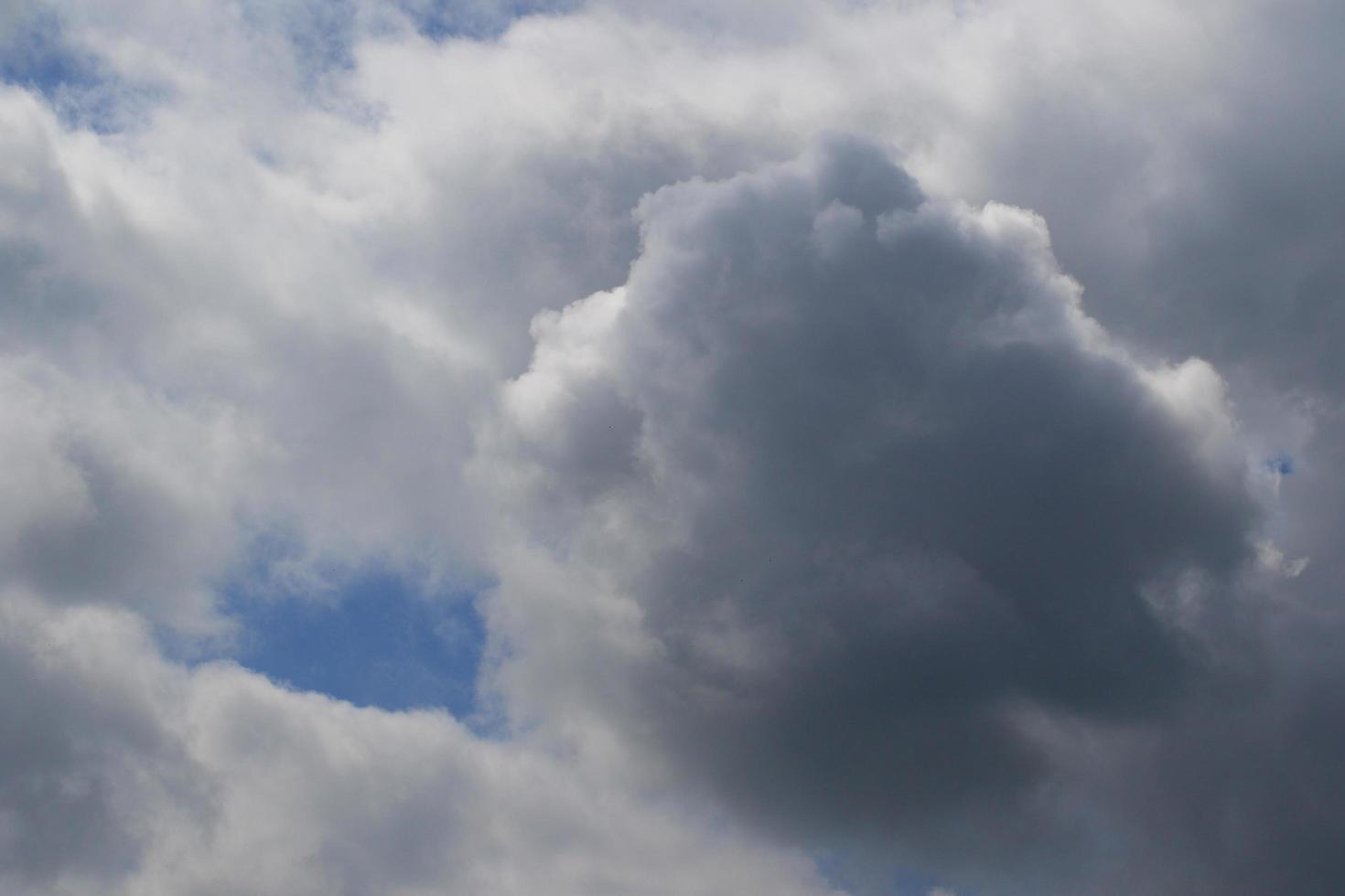 Stormy weather and dark clouds photo