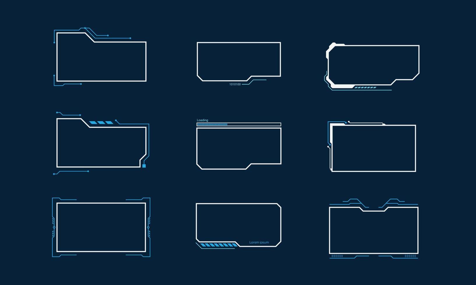 abstract sci fi frame template layout design concept background. vector illustration