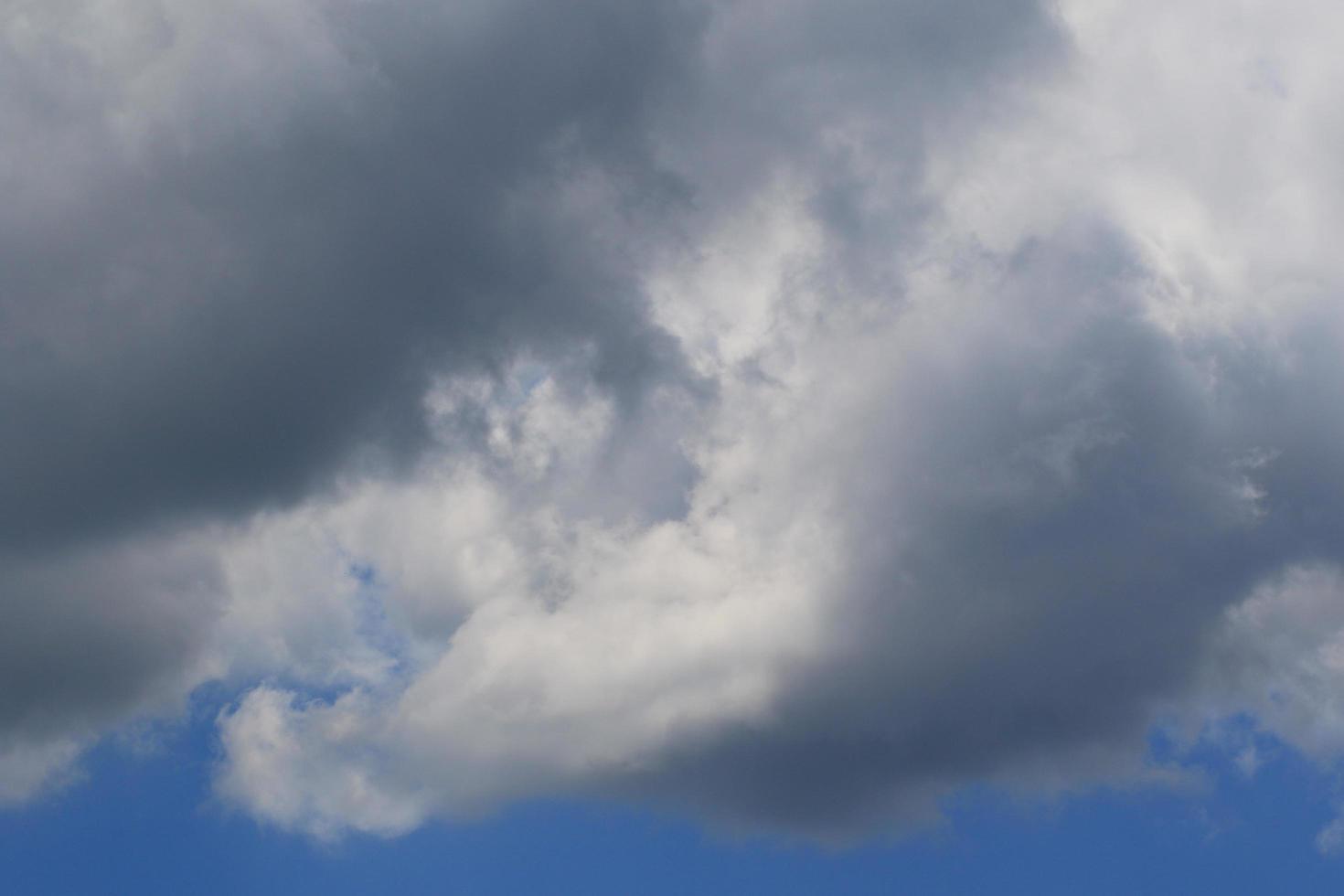 Stormy weather and dark clouds photo