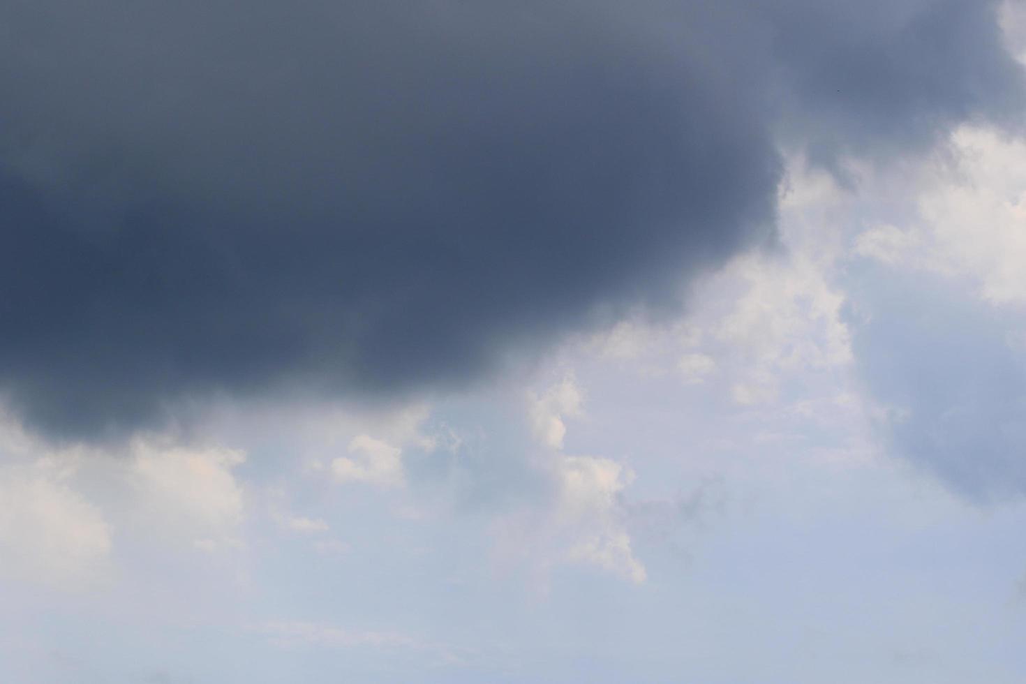 Stormy weather and dark clouds photo