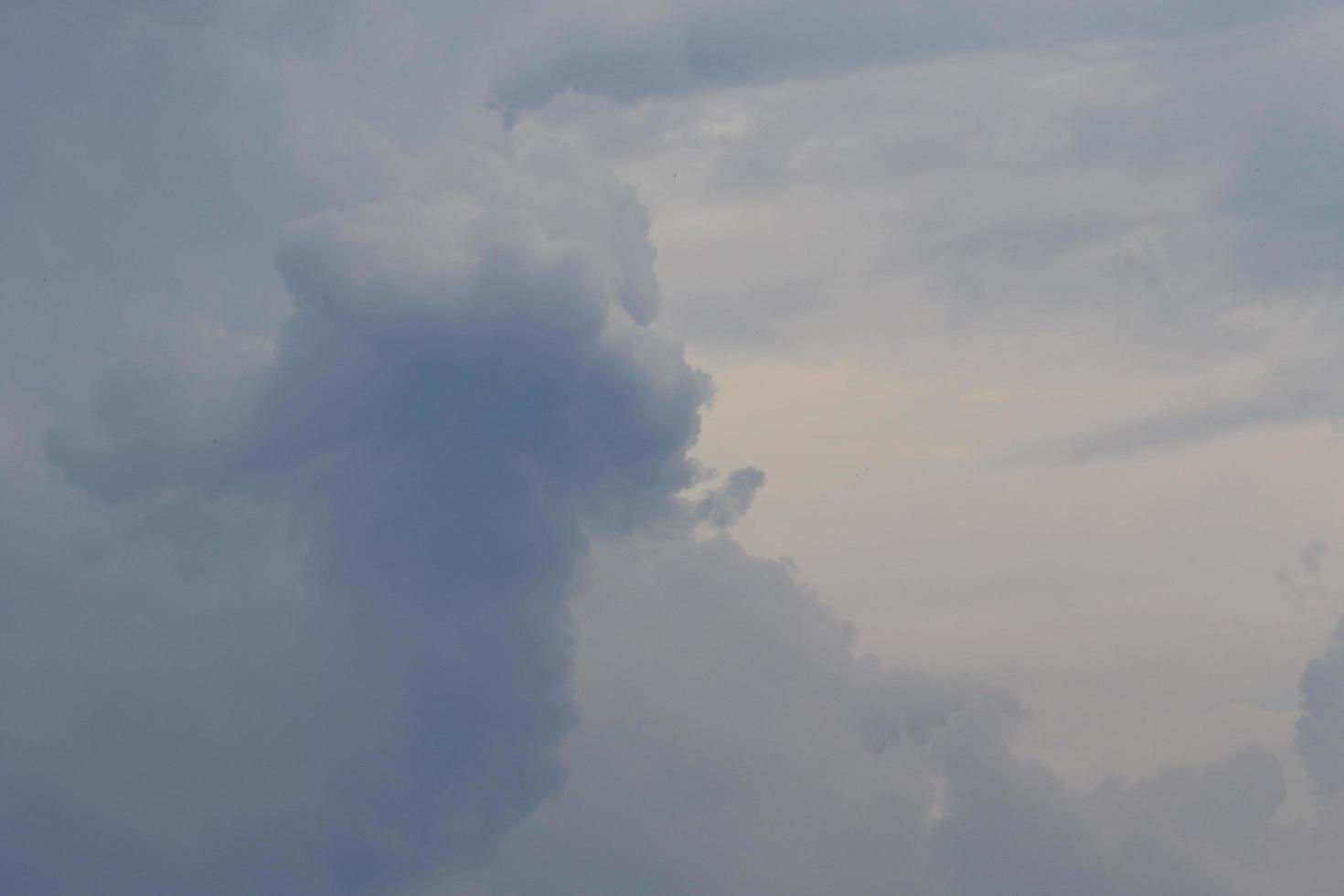Stormy weather and dark clouds photo
