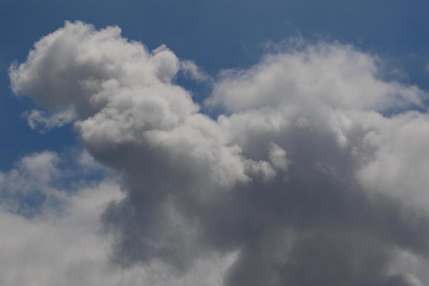 Stormy weather and dark clouds photo