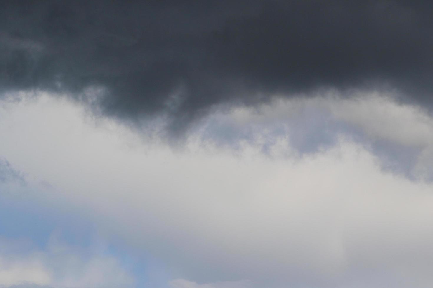Stormy weather and dark clouds photo