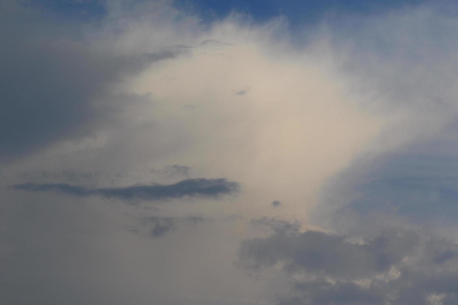 Stormy weather and dark clouds photo