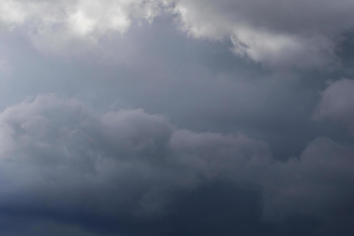 Stormy weather and dark clouds photo