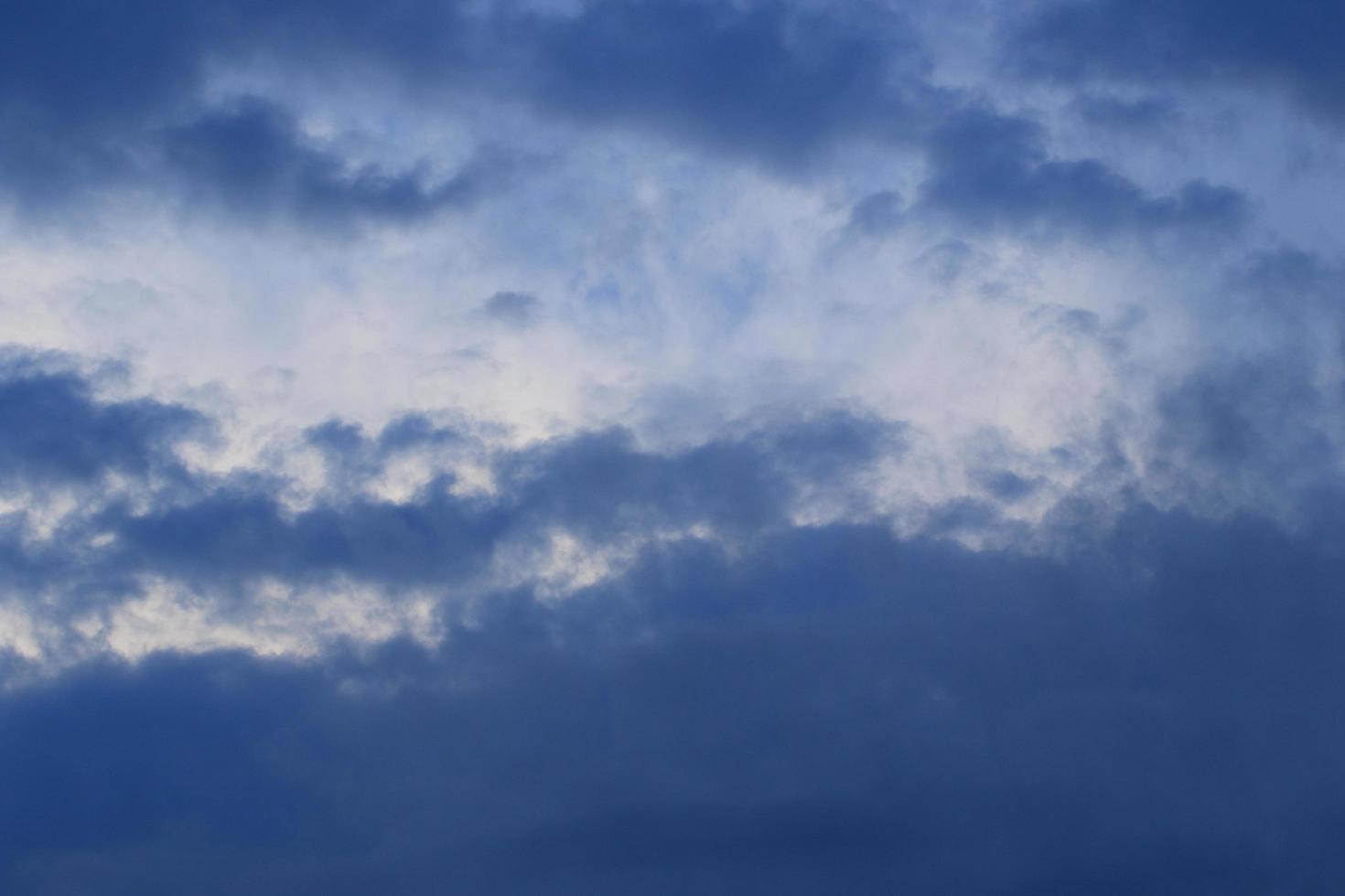 Stormy weather and dark clouds photo