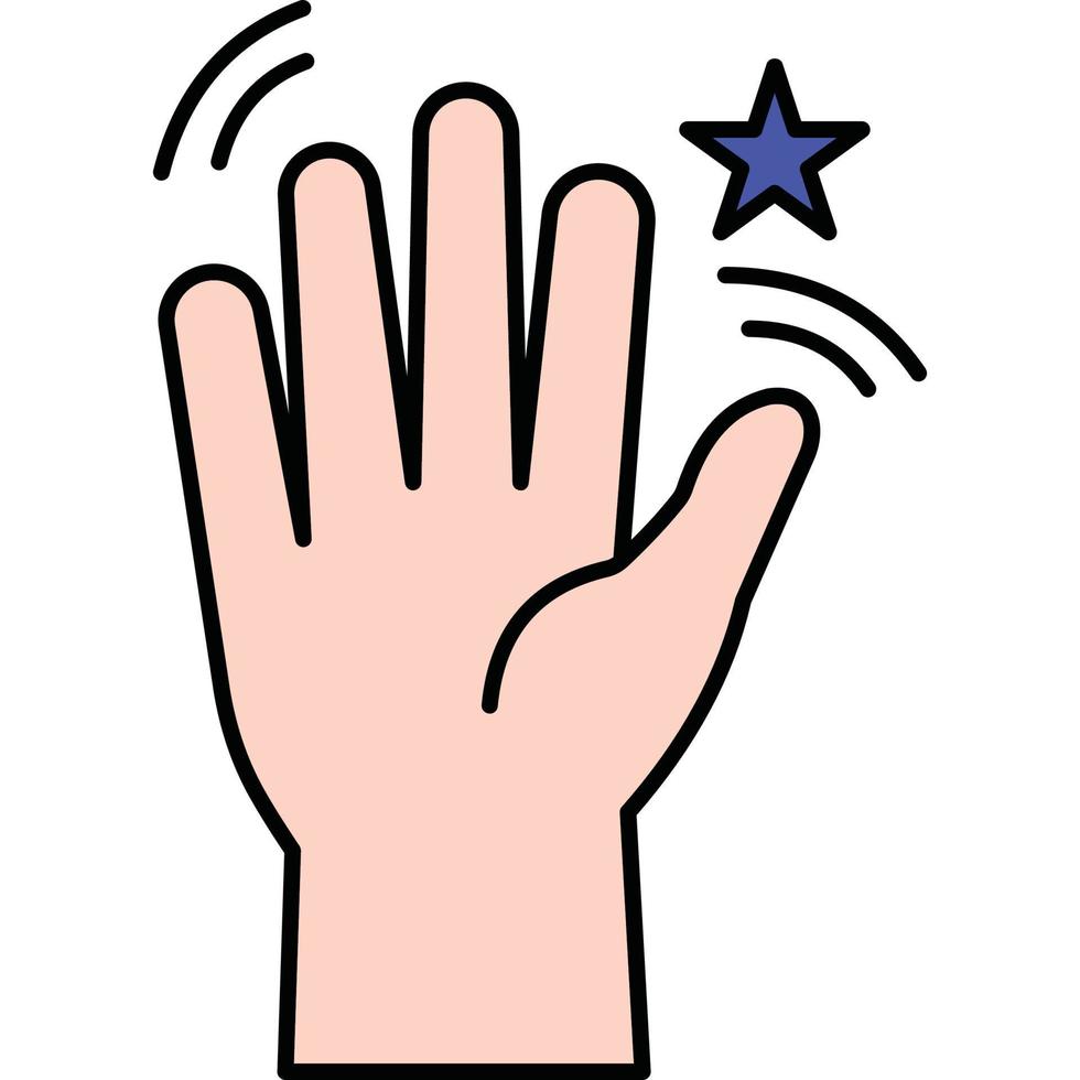 Hand Waving which can easily edit or modify vector