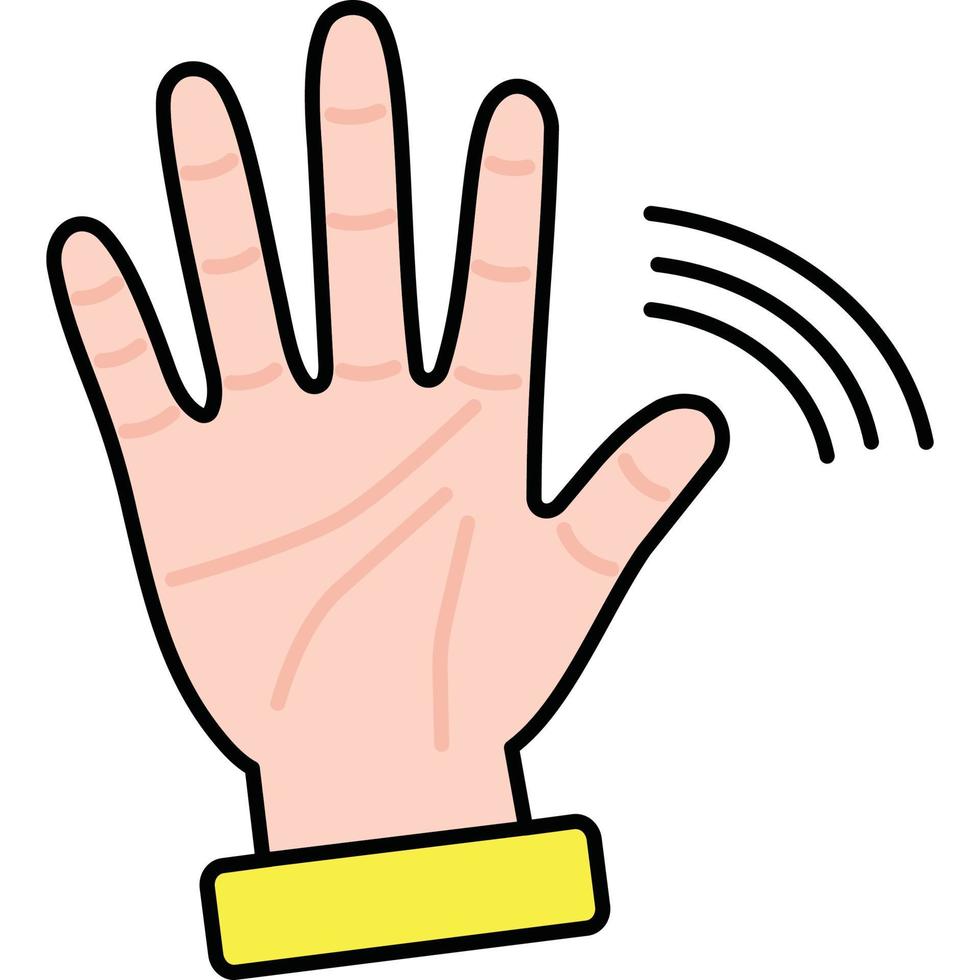 Hand Waving which can easily edit or modify vector