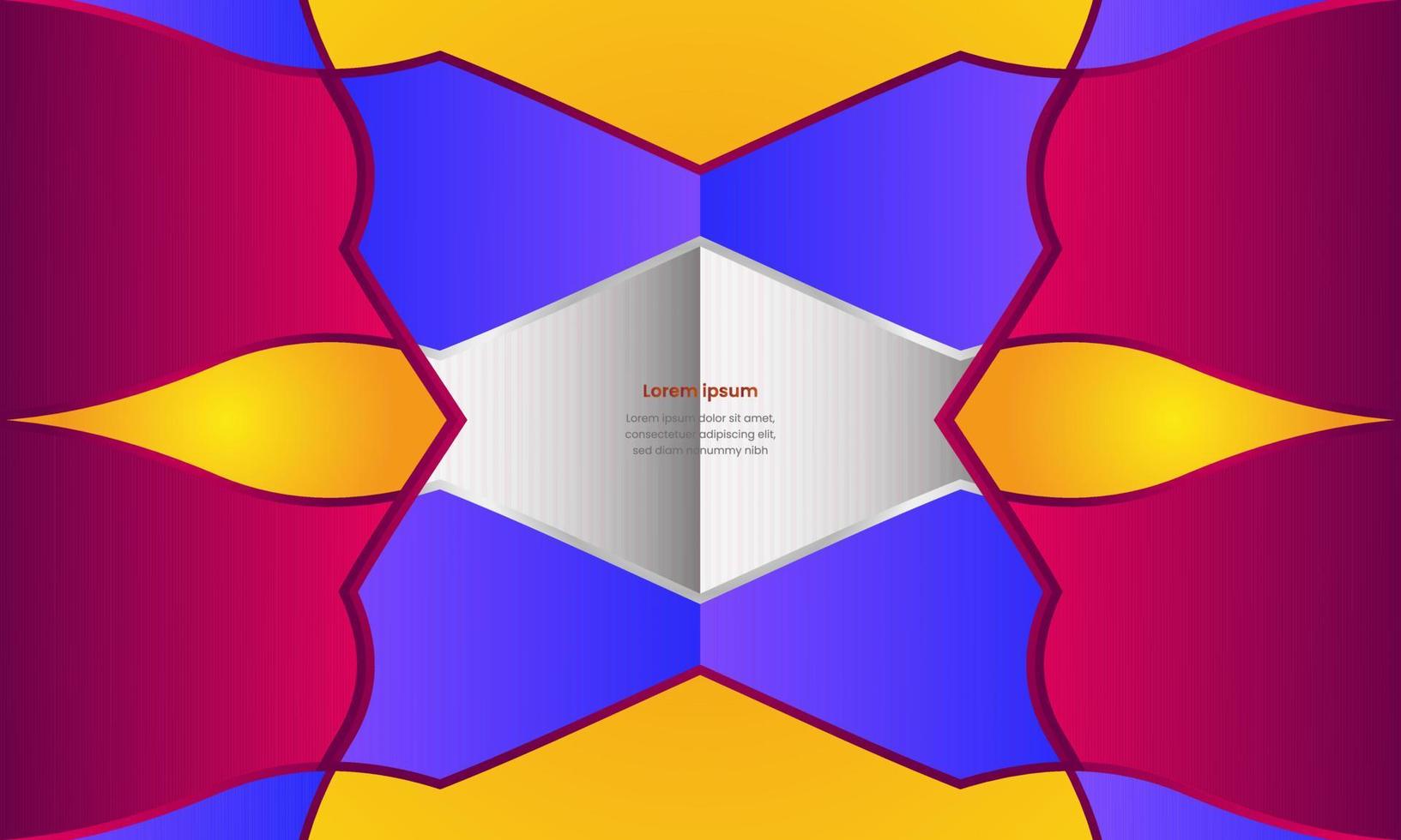 Abstract geometric background with red, blue and yellow for cover design business brochure poster template eps10. vector