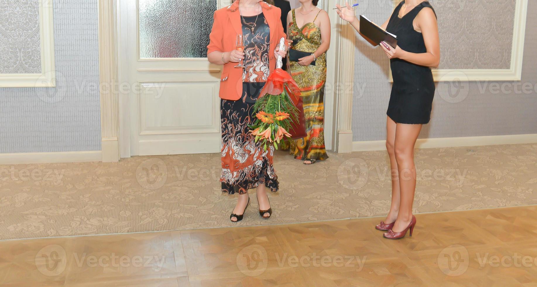 guests arriving at the wedding ceremony photo