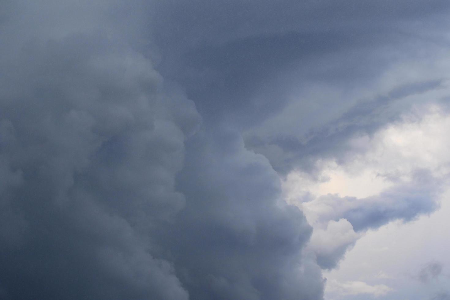 Stormy weather and dark clouds photo