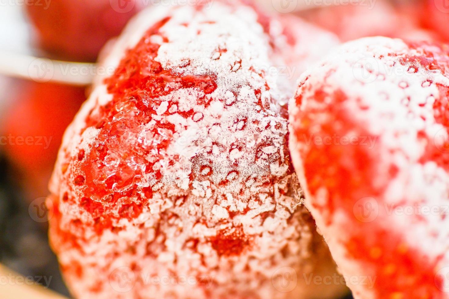 frozen strawberry details photo