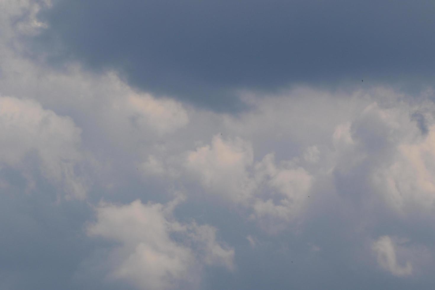 Stormy weather and dark clouds photo