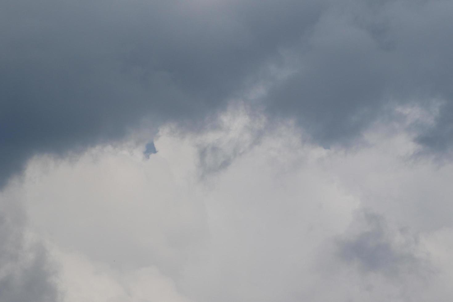 Stormy weather and dark clouds photo