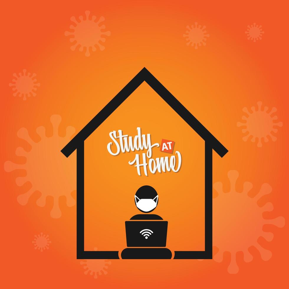 stay at home banner vector