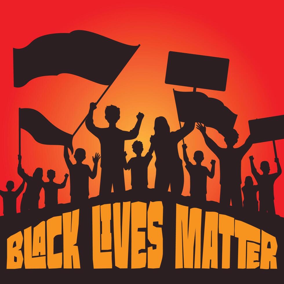 black lives matter vector