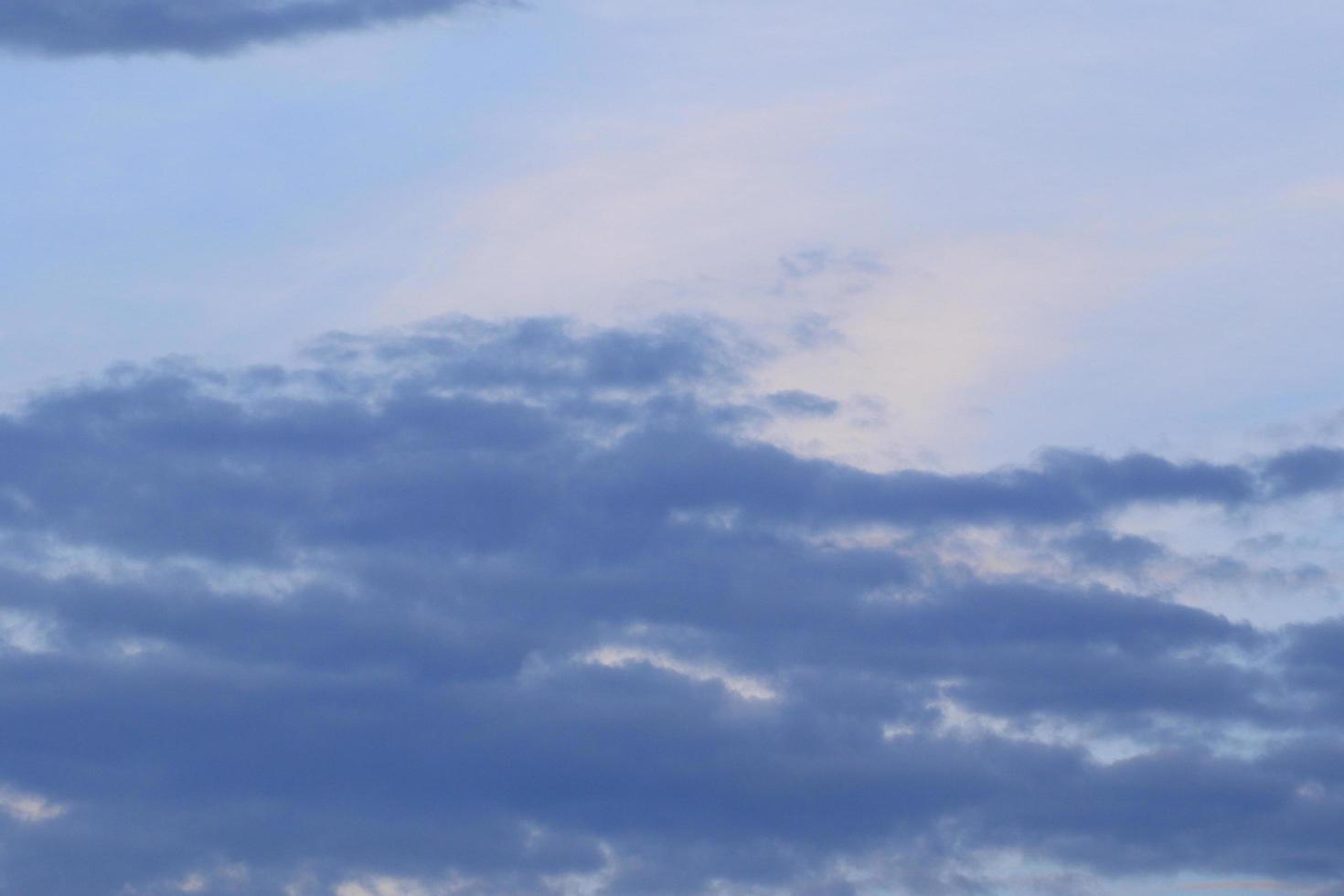 Stormy weather and dark clouds photo