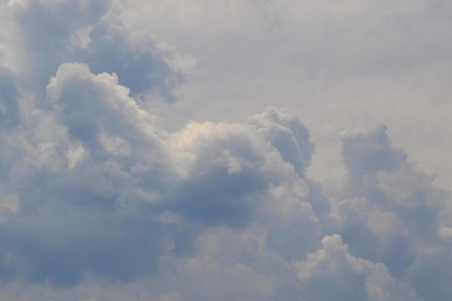 Stormy weather and dark clouds photo