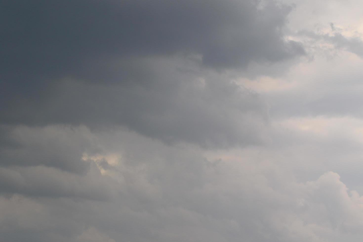 Stormy weather and dark clouds photo