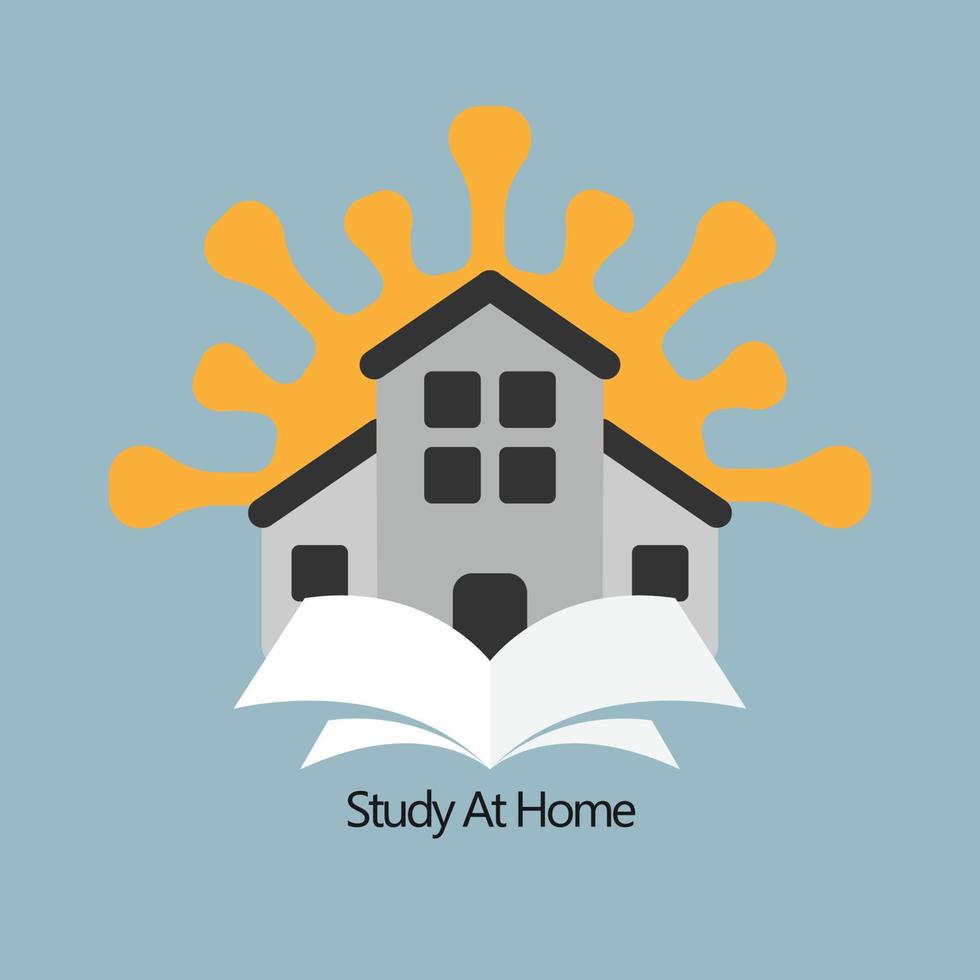 stay at home banner vector