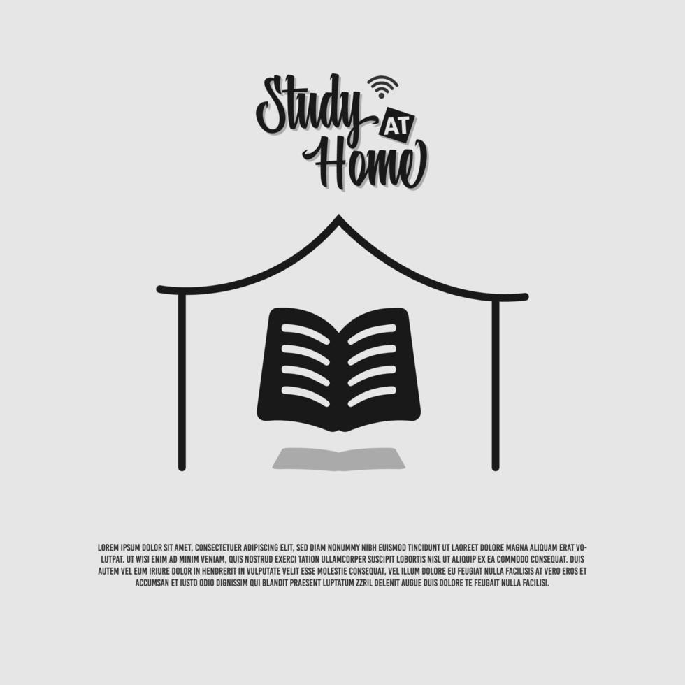 stay at home banner vector