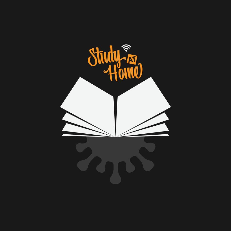 stay at home banner vector