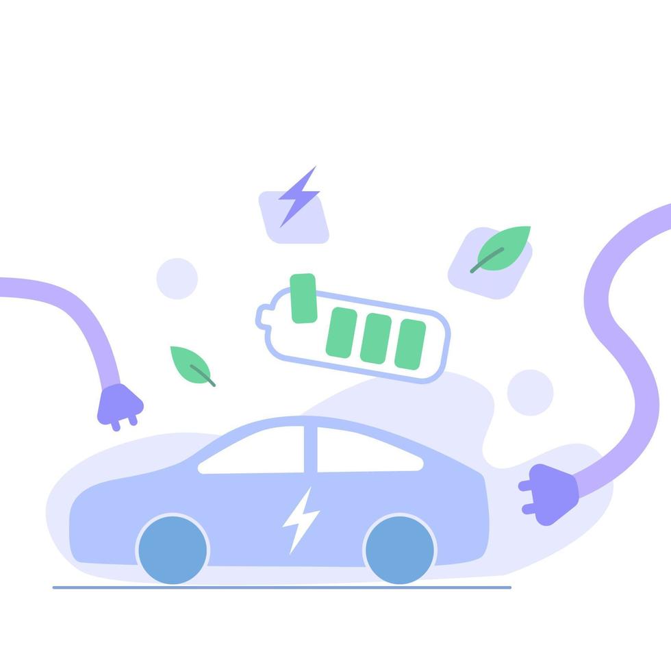 EV Car illustration vector