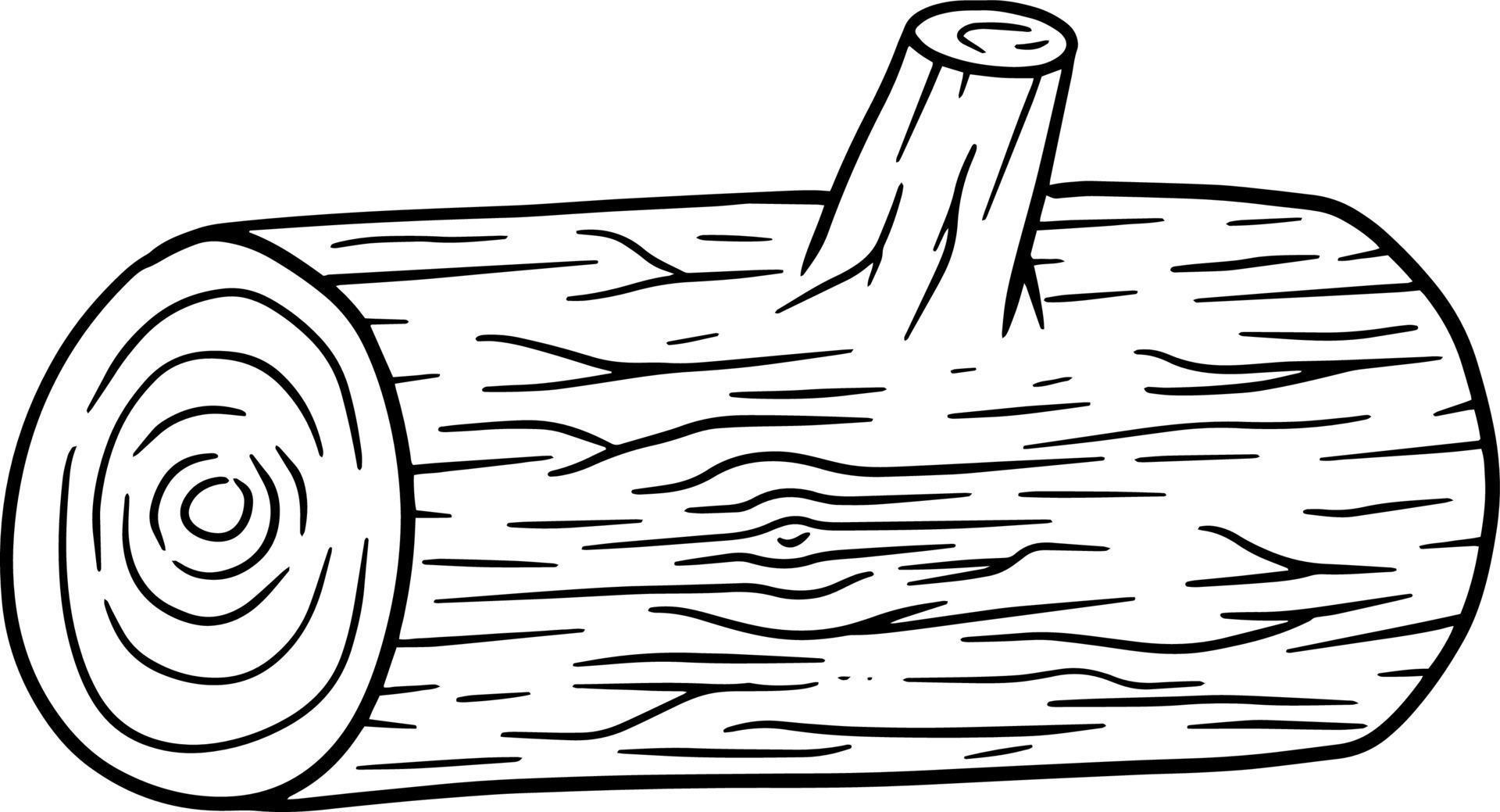 Black and white sketch log building material wood Natural element Black and white sketch log building material wood Natural element