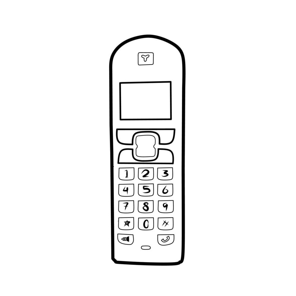 phone isolated on white vector