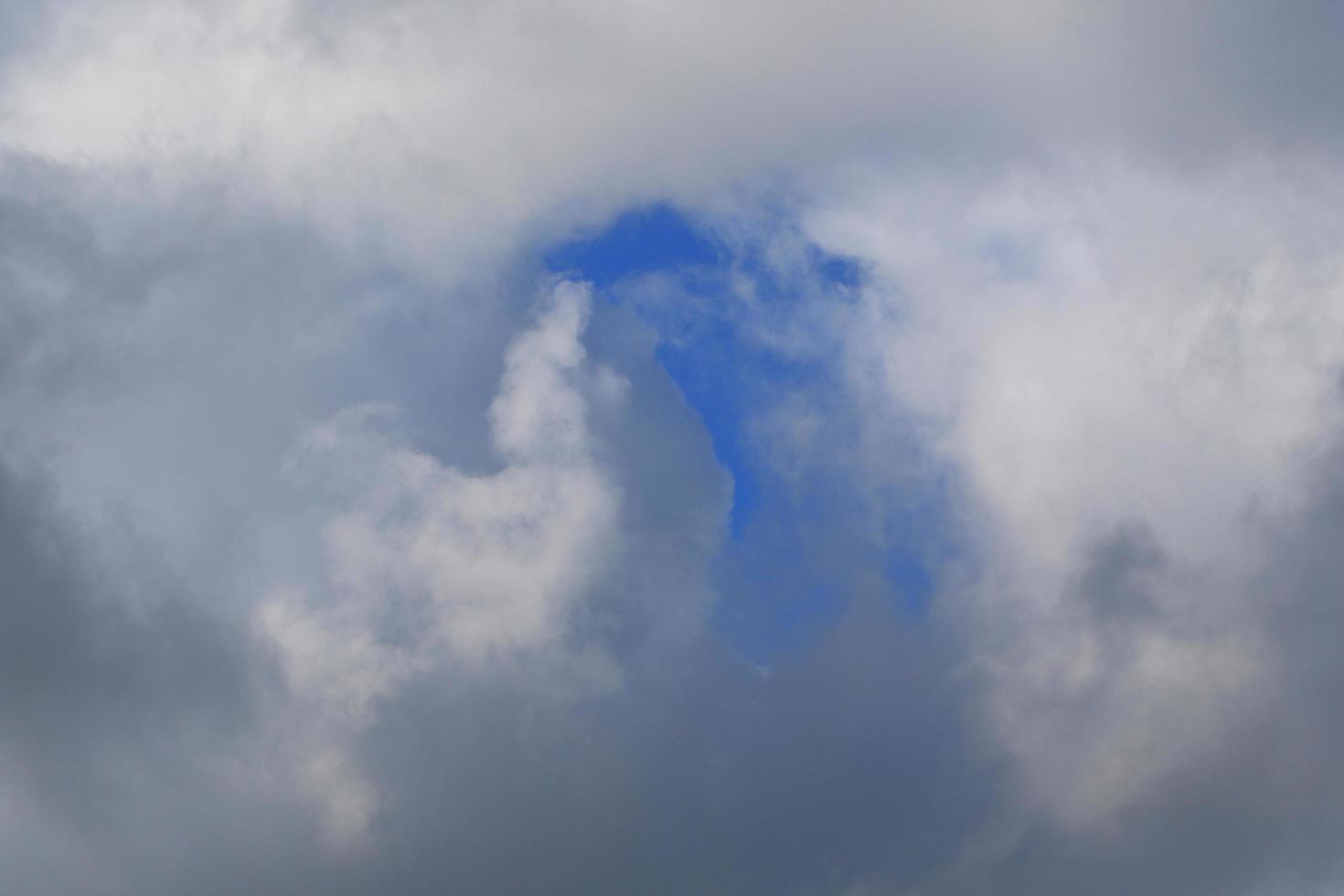 Stormy weather and dark clouds photo