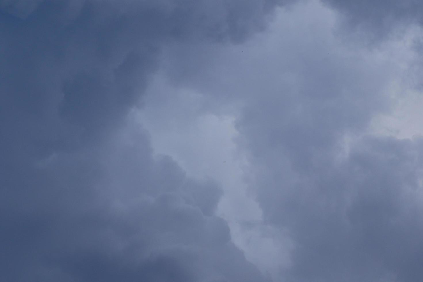 Stormy weather and dark clouds photo