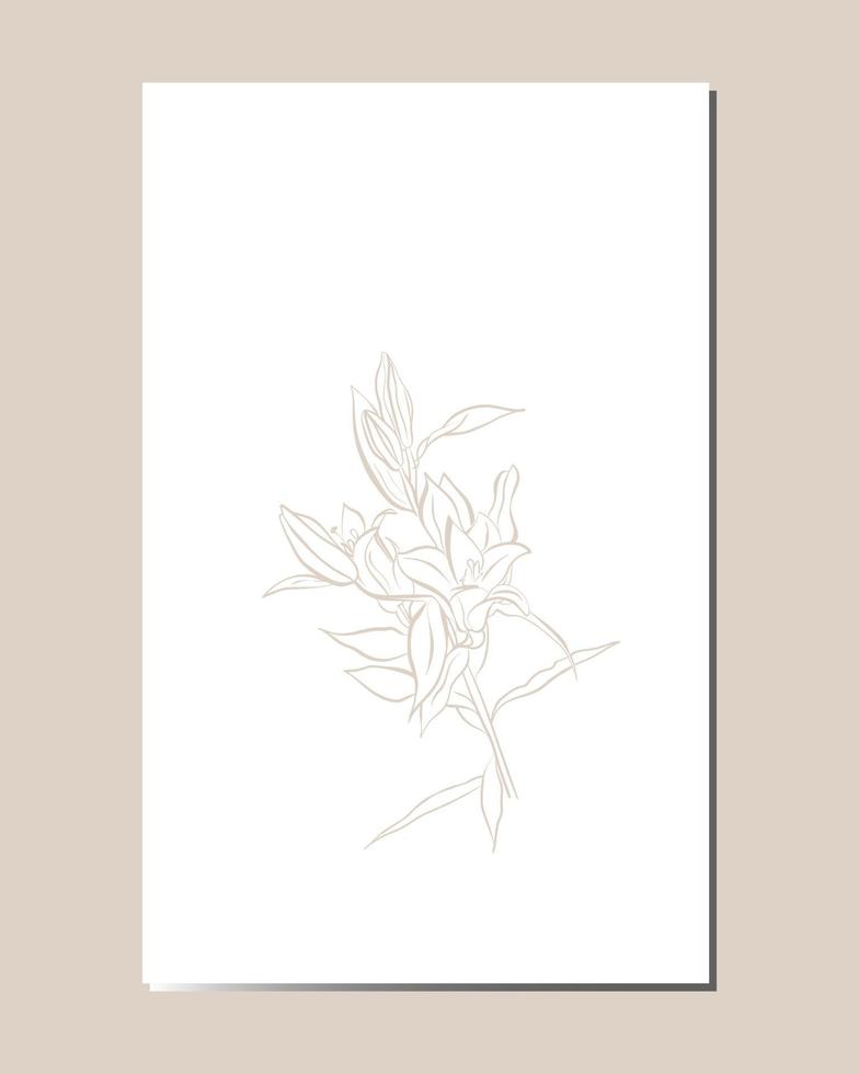 Girly diary page template design, Planner page decorated with flowers vector