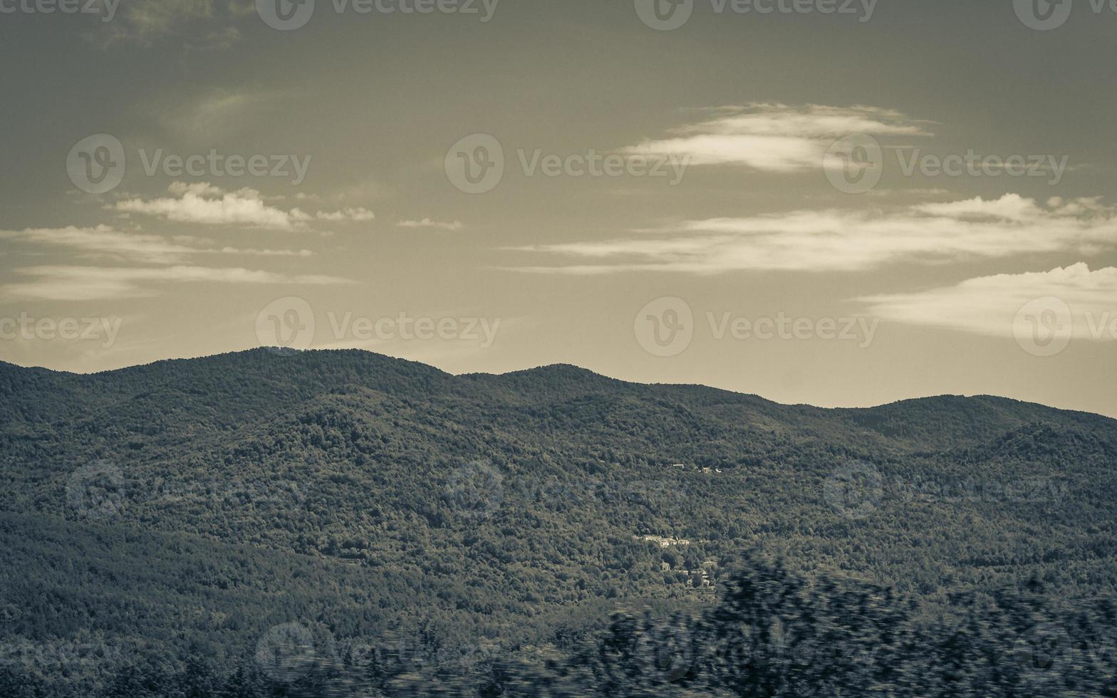 Nature and mountain landscape panorama in mediterranean Croatia. photo