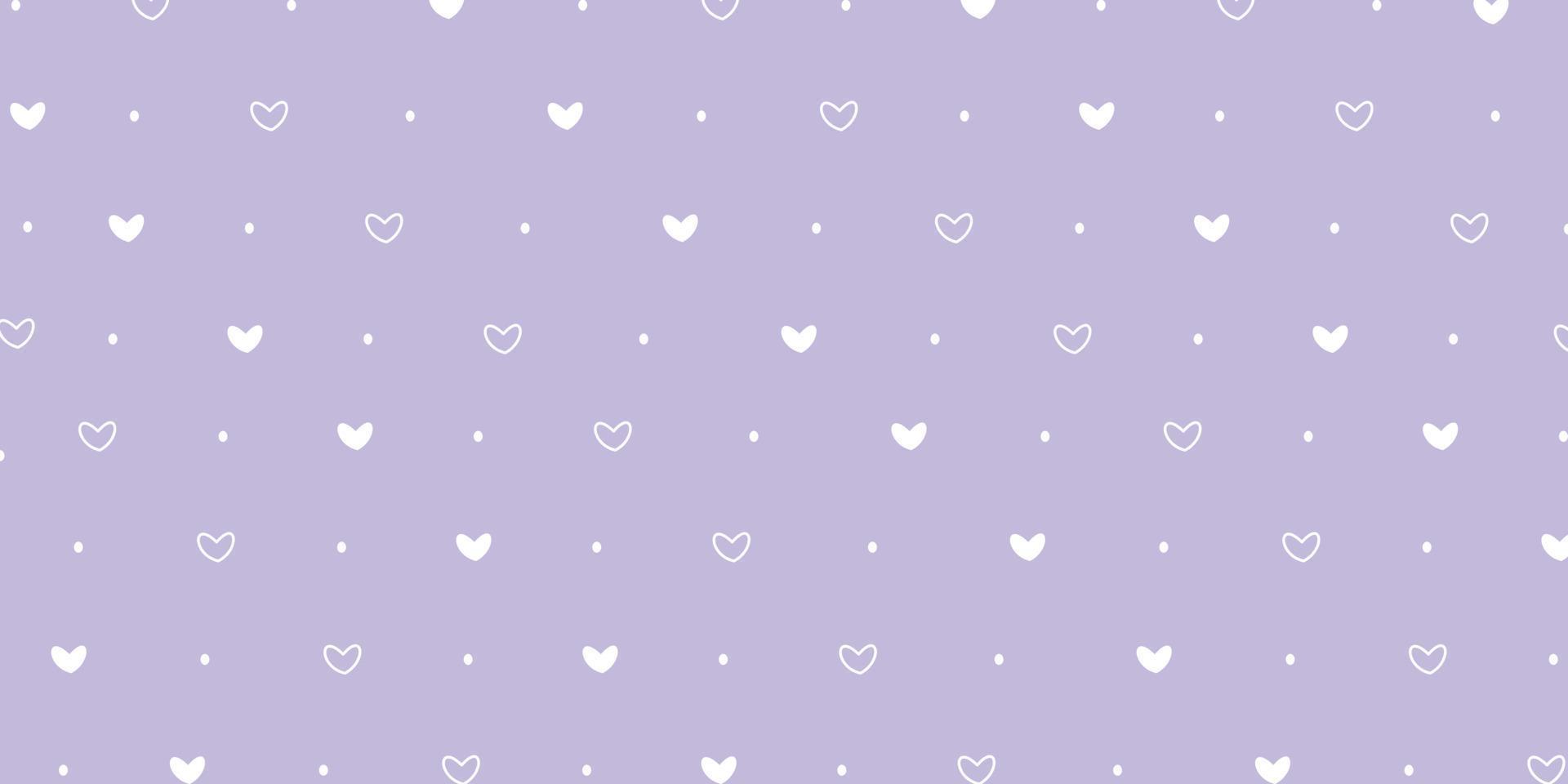Minimalist love shape pattern in purple for background. Abstract simple and cute girls wallpaper design theme vector