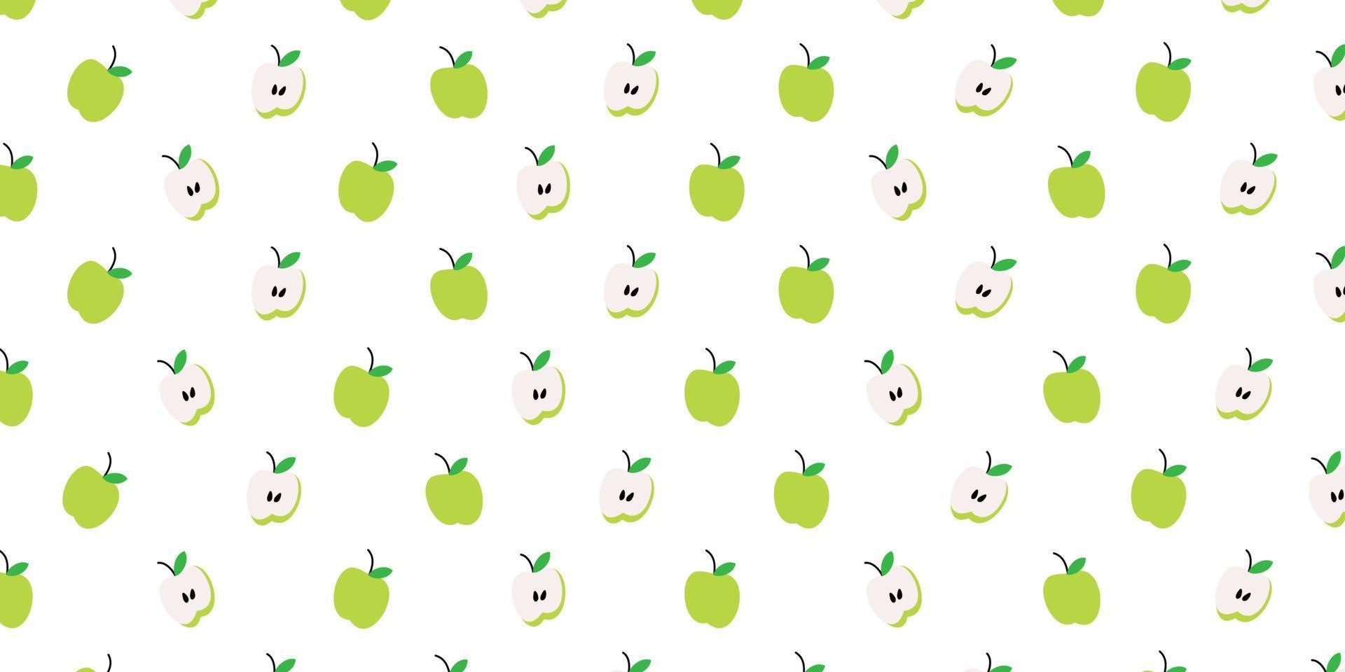 ilustración de manzana simple para diseño de papel tapiz vector