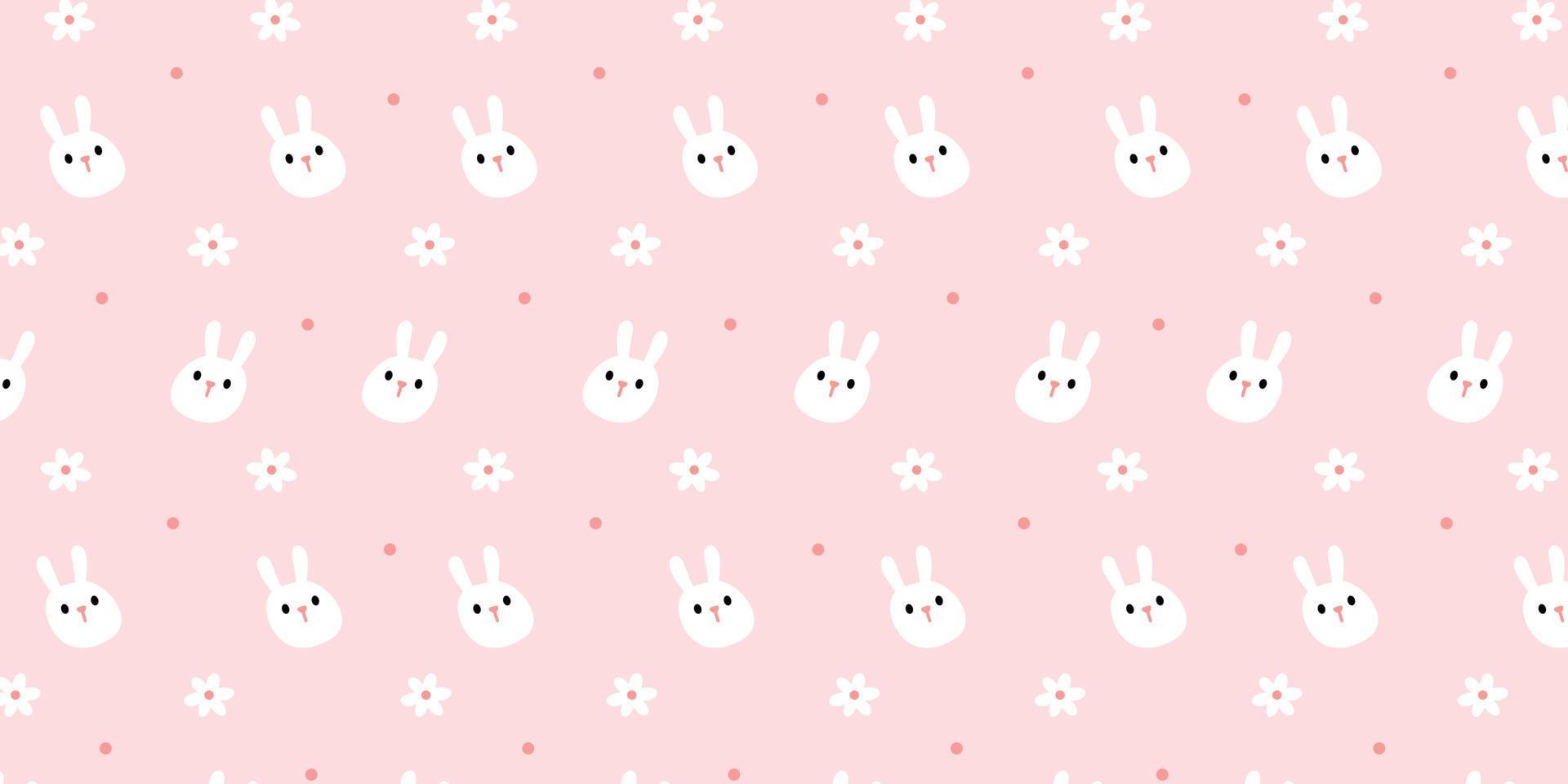 Cute bunny pattern for background design. Minimalist rabbit ...