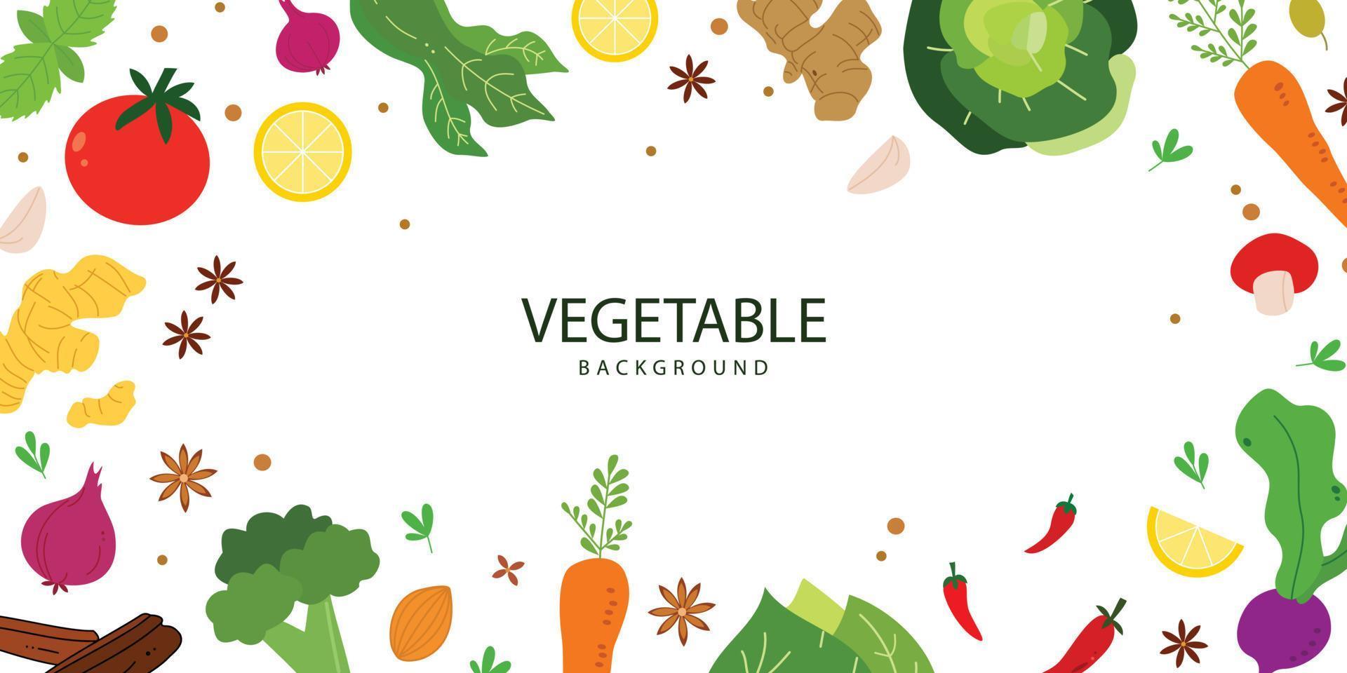 Abstract healthy food banner design for frame and copy space vector