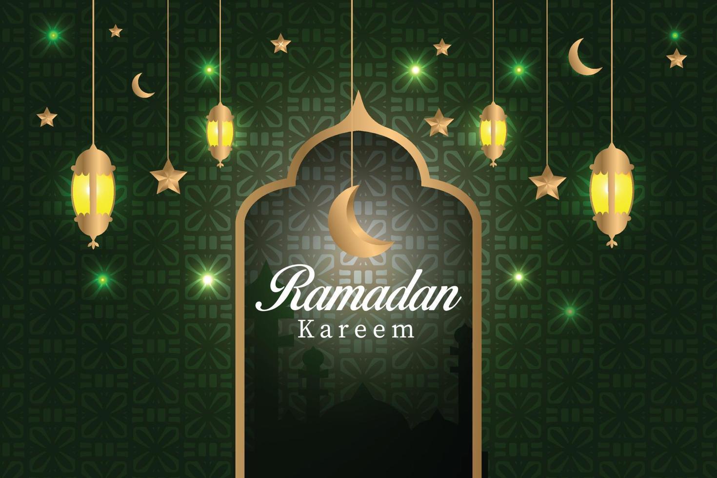 eid al adha mubarak ramadan kareem ilustración de fondo de texto, hermoso diseño islámico vector