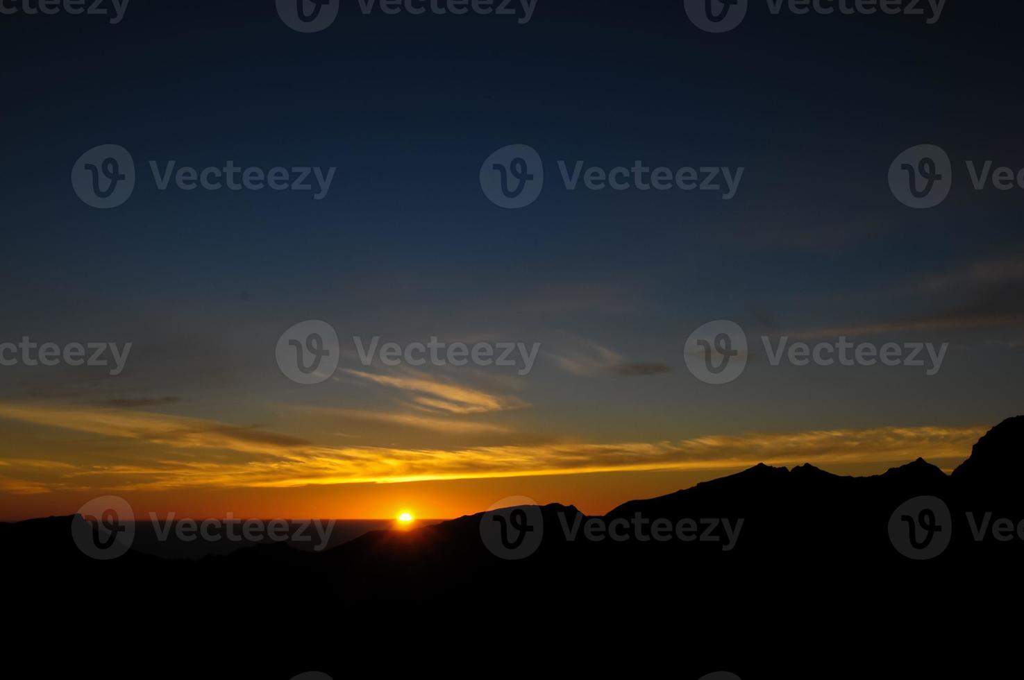 Colourful sky at sunset photo