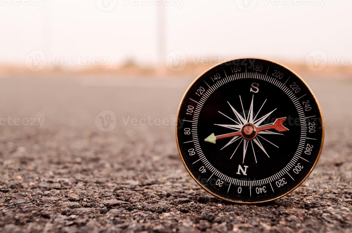 Compass on the road photo